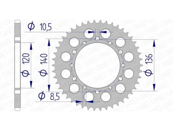 AFAM Aluminium Bakdrev 17404520