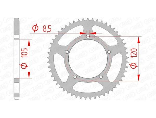 AFAM Stål Standard Bakdrev 35103 - 420