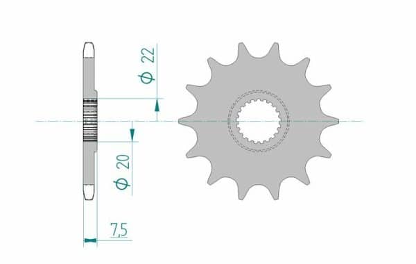 AFAM Stål Standard Framdrev 20210 - 520