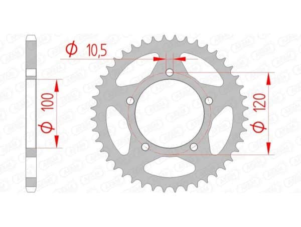 AFAM Stål Standard Bakdrev 35801 - 520