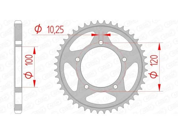 AFAM Stål Standard Bakdrev 35802 - 525