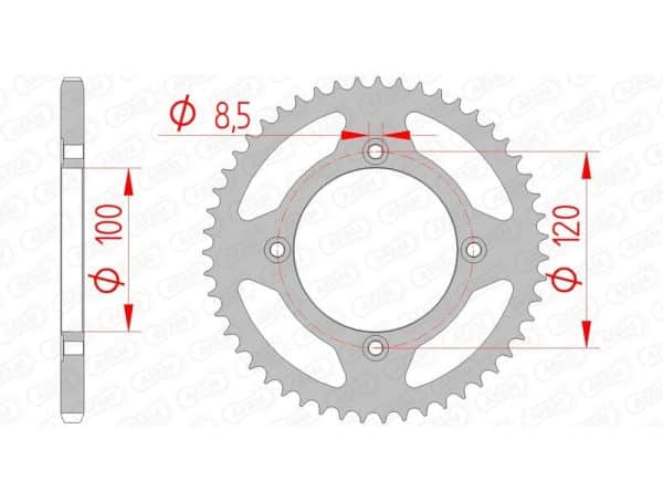 AFAM Stål Standard Bakdrev 38101 - 420