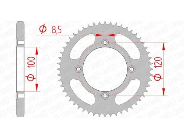 AFAM Stål Standard Bakdrev 38200 - 428