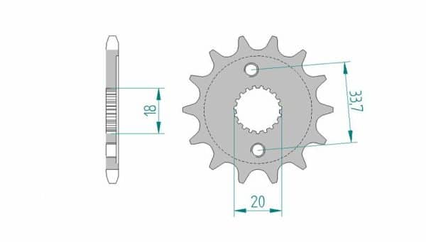 AFAM Stål Standard Framdrev 20212 - 428