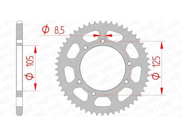 AFAM Stål Standard Bakdrev 47103 - 420