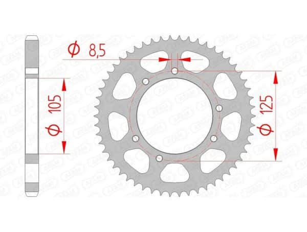 AFAM Stål Standard Bakdrev 47200 - 428