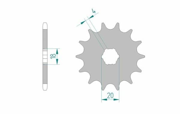 AFAM Stål Standard Framdrev 20303 - 520