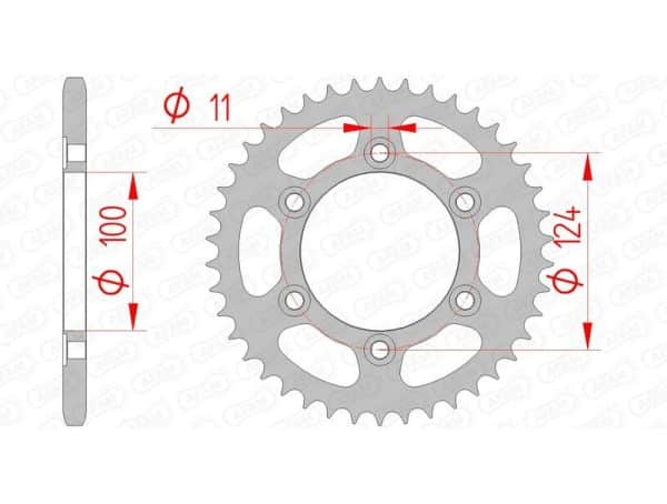 AFAM Stål Standard Bakdrev 50602 - 520