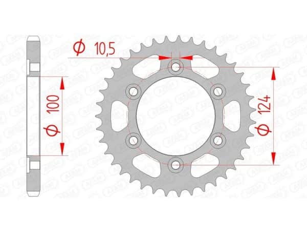 AFAM Stål Standard Bakdrev 50609 - 525