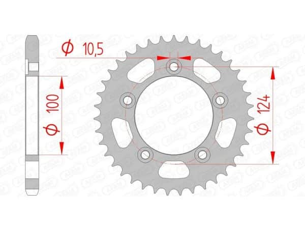 AFAM Stål Standard Bakdrev 50612 - 525