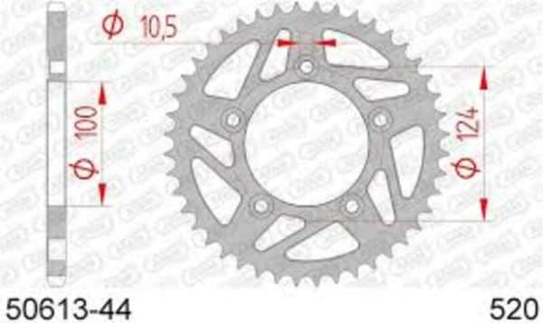 AFAM Stål Standard Bakdrev 50613 - 520