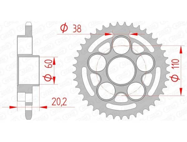 AFAM Stål Standard Bakdrev 50614 - 520
