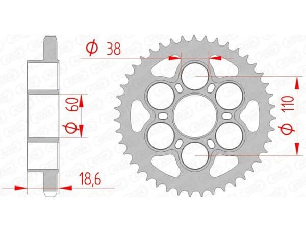 AFAM Stål Standard Bakdrev 50801 - 525
