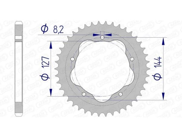 AFAM Aluminium Bakdrev 51608 - 525