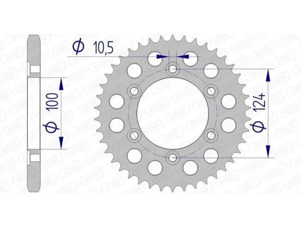 AFAM Aluminium Bakdrev 51609 - 525