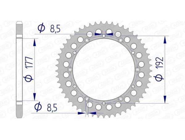 AFAM Aluminium Bakdrev 63300 - 520