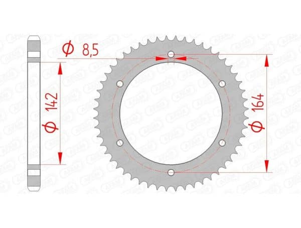 AFAM Stål Standard Bakdrev 65200 - 428