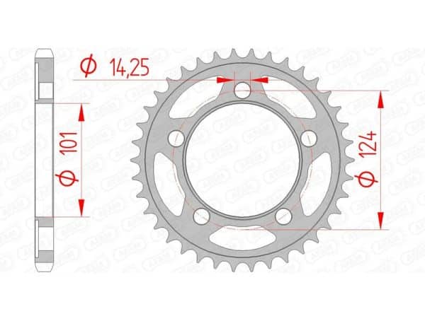 AFAM Stål Standard Bakdrev 71801 - 525