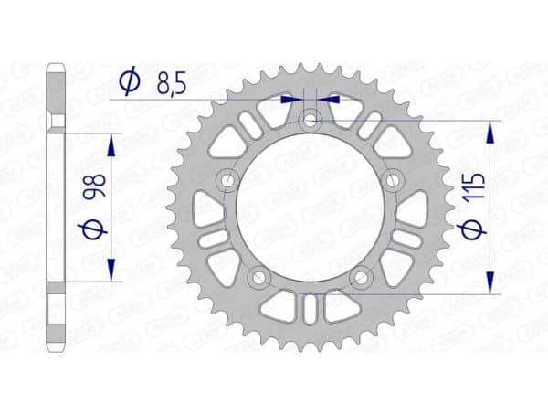 AFAM Aluminium Bakdrev 72101 - 420