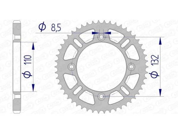 AFAM Aluminium Bakdrev 72102 - 428