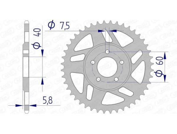 AFAM Aluminium Bakdrev 72103 - 415