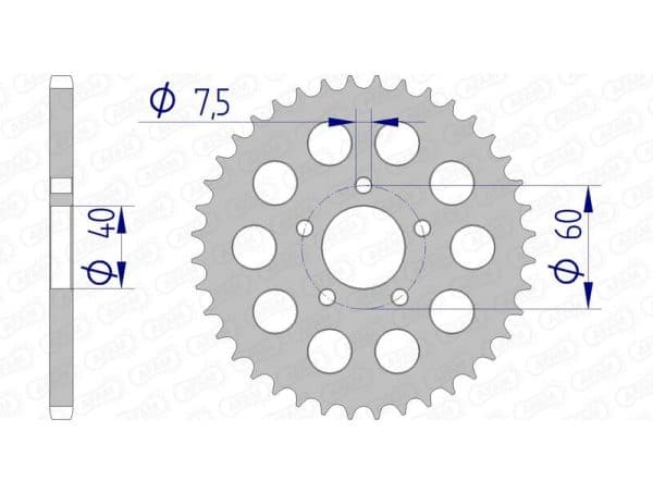 AFAM Aluminium Bakdrev 72105 - 415