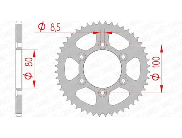 AFAM Stål Standard Bakdrev 80103 - 420