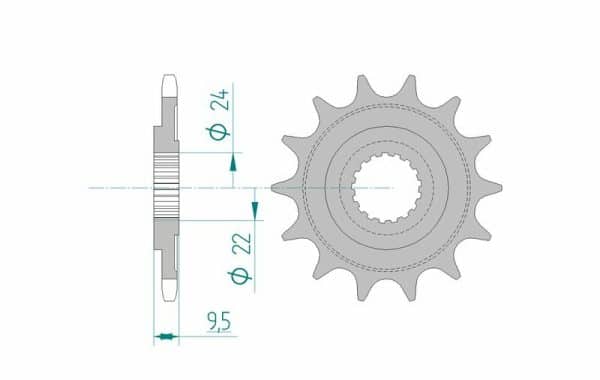 AFAM Stål Standard Framdrev 20311 - 520