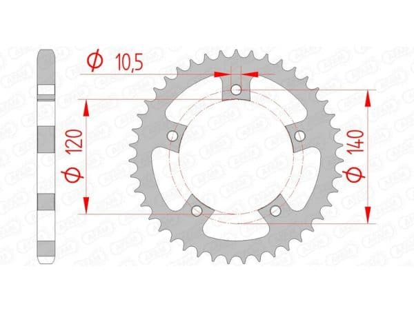 AFAM Stål Standard Bakdrev 86500 - 525