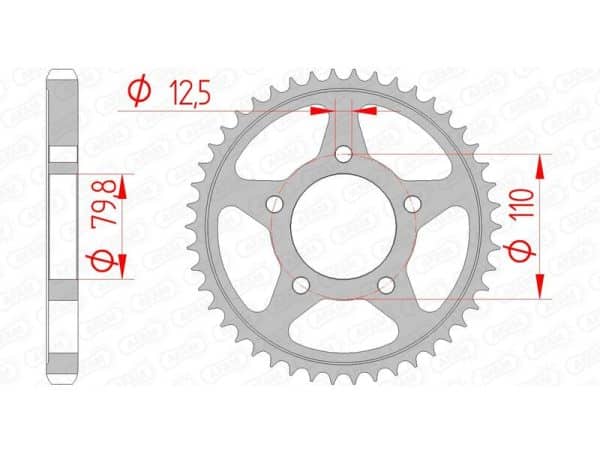 AFAM Stål Standard Bakdrev 86600 - 530