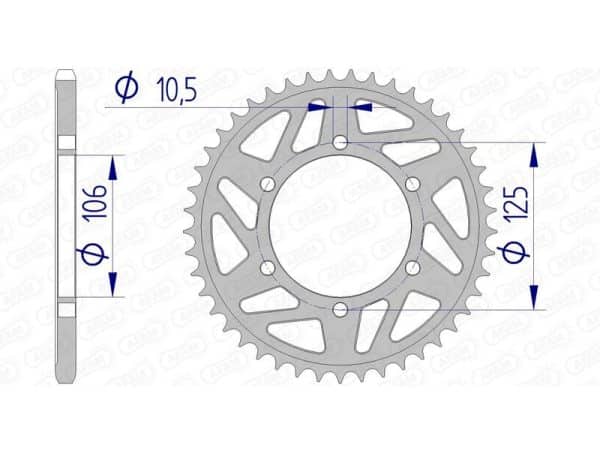 AFAM Aluminium Bakdrev 87606 - 520