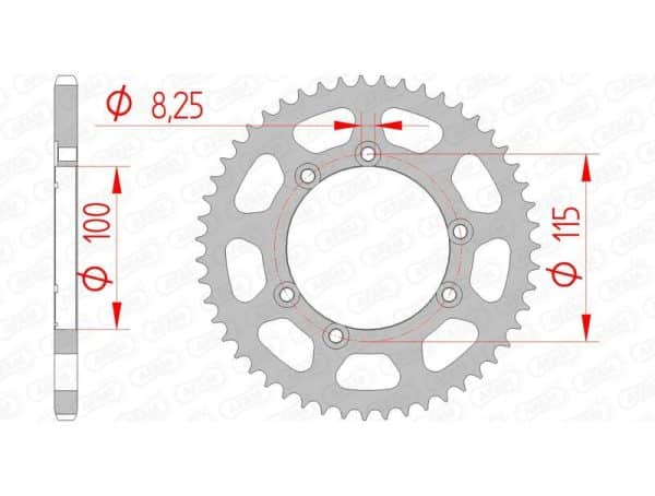 AFAM Stål Standard Bakdrev 92115 - 420