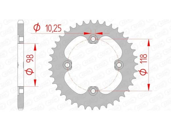 AFAM Stål Standard Bakdrev 92401 - 520