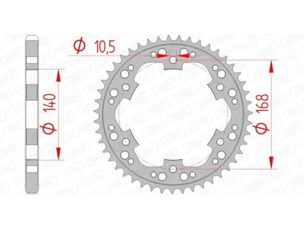 AFAM Stål Standard Bakdrev 92635 - 525