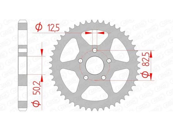 AFAM Stål Standard Bakdrev 92803 - 530