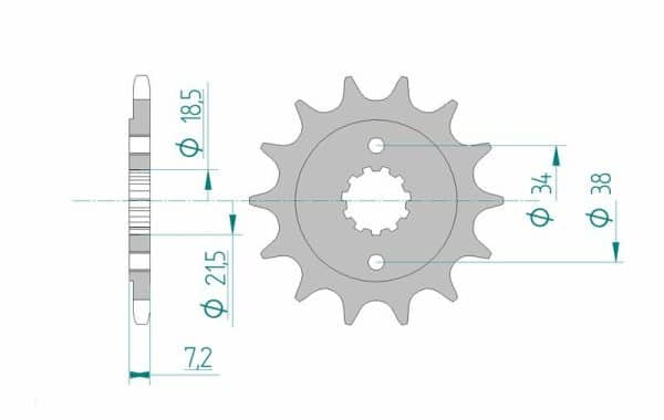 AFAM Stål Standard Framdrev 20320 - 520