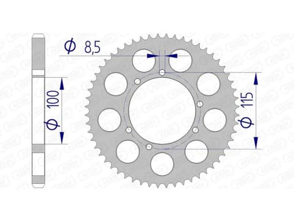 AFAM Aluminium Bakdrev 93117 - 428