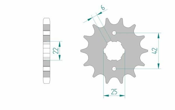 AFAM Stål Standard Framdrev 20400 - 530