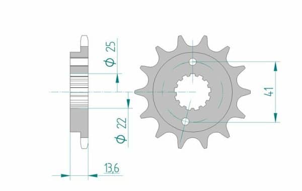 AFAM Stål Standard Framdrev 20517 - 520