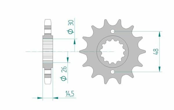 AFAM Stål Standard Framdrev 20602 - 530