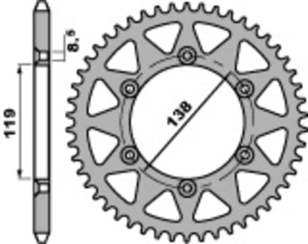 PBR Stål Standard Bakdrev 213 - 520