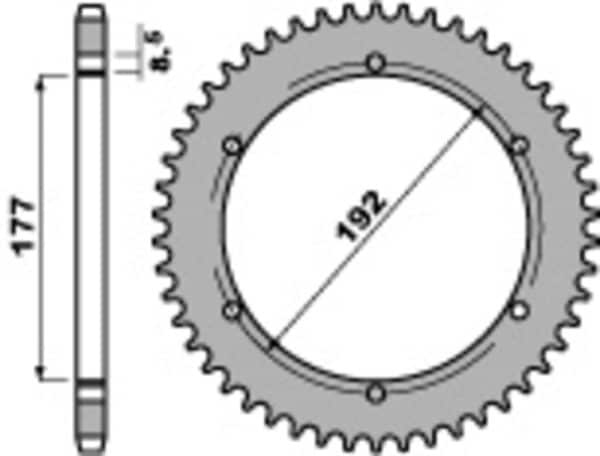 PBR Stål Standard Bakdrev 223 - 520