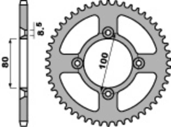 PBR Stål Standard Bakdrev 238 - 420