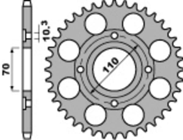 PBR Stål Standard Bakdrev 246 - 530