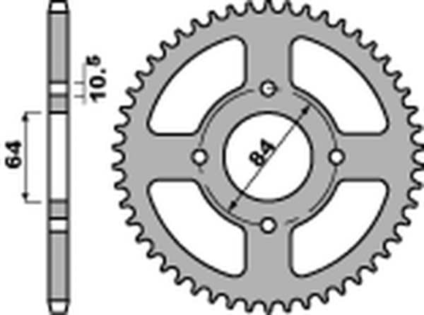 PBR Stål Standard Bakdrev 4302 - 520