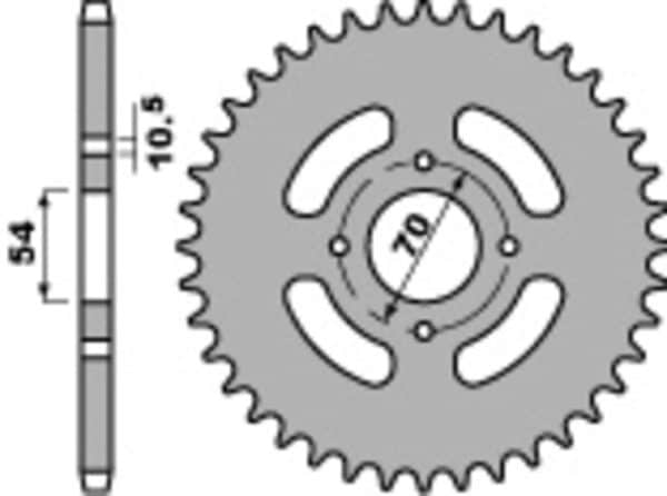 PBR Stål Standard Bakdrev 4304 - 428