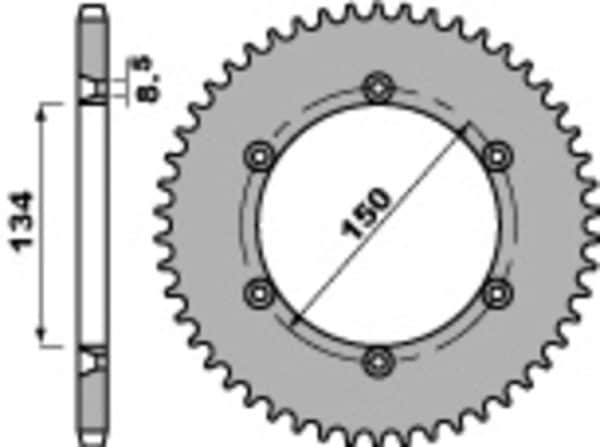 PBR Stål Standard Bakdrev 4330 - 428