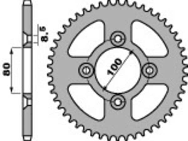 PBR Stål Standard Bakdrev 4351 - 428
