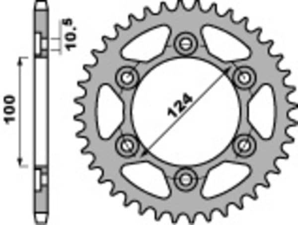 PBR Stål Standard Bakdrev 4366 - 525