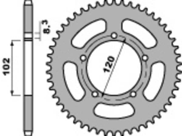PBR Stål Standard Bakdrev 4373 - 420